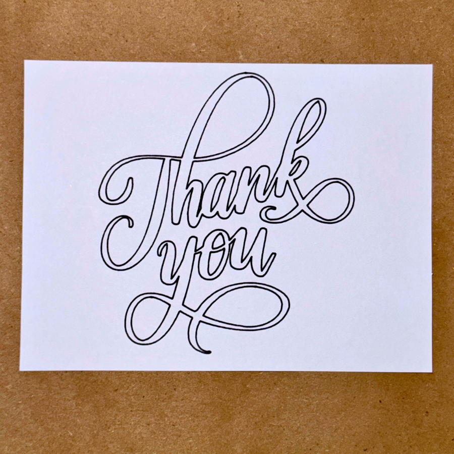 Thank You Bubble Letters - Thankful Moments Collection